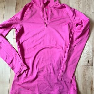 Nike Pink Quarter-Zip Performance Hoodie